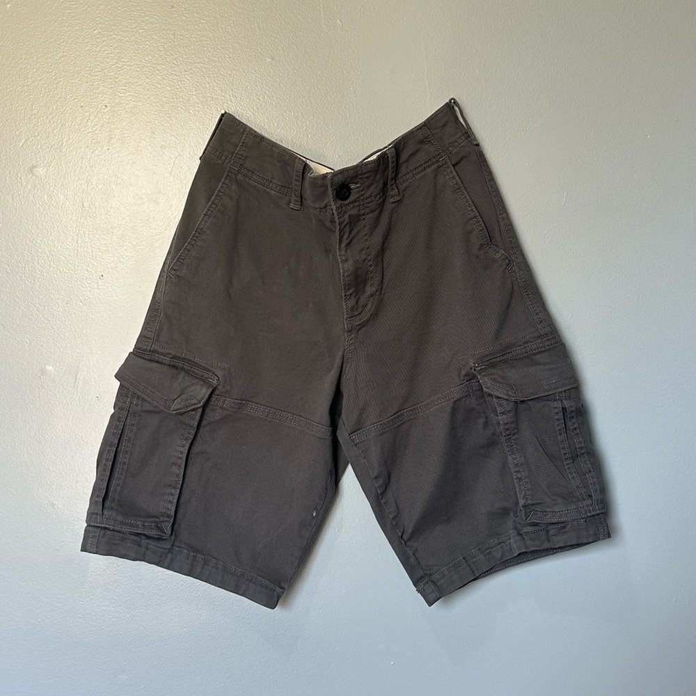 Y2K Vintage Hollister Charcoal Baggy Cargo Shorts